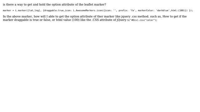 GIS: How to get attribute of the leaflet marker? смотреть онлайн