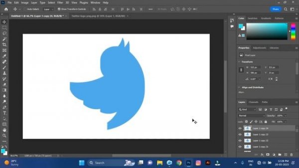 Photoshop Tutorial - Make 2D to 3D Logo in Photoshop - Second method(in Hindi)