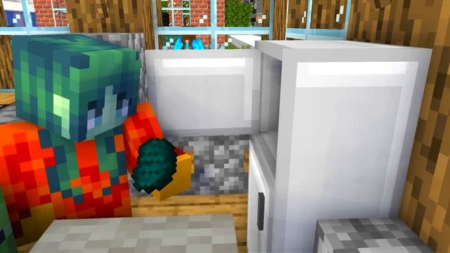 Monster School : Ice Herobrine Family VS Fire Zombie Family - Minecraft Animation