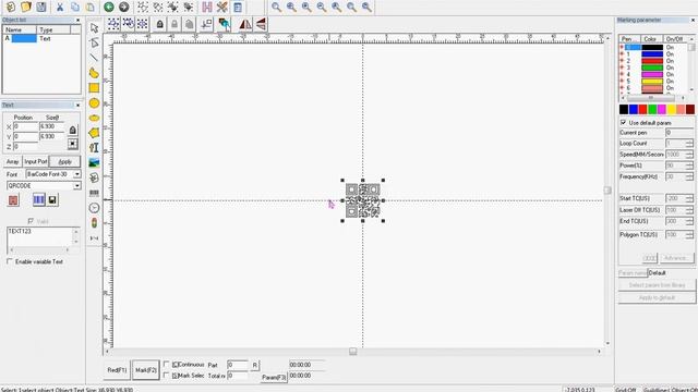 How to edit QR code bar code on EZCAD software fiber laser marking machine for QR code bar code смотреть онлайн