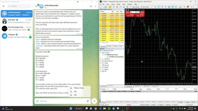 Free Forex Telegram Trade Copier Bot for MetaTrader 5 | MT5 смотреть онлайн