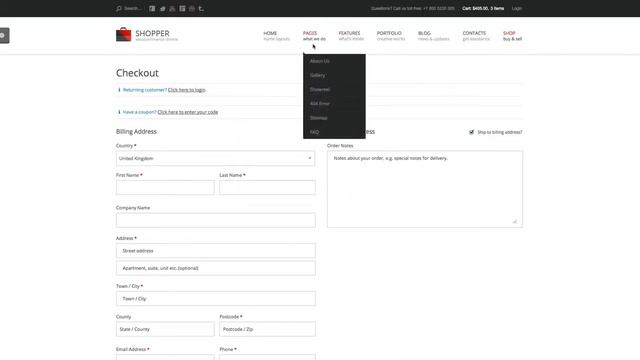 Shopper Multi Purpose Woocommerce WordPress Theme смотреть онлайн