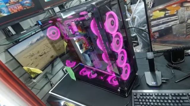 check out that beast system with 18 cooling fans and liquid cooling pump смотреть онлайн