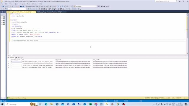 removendo um plano de execução específico do cache do SQL Server смотреть онлайн