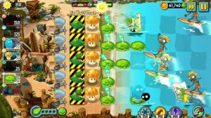 Plants vs Zombies 2 Big Wave Beach day 30 / Растения против Зомби 2 Пляж Большой Волны день 30