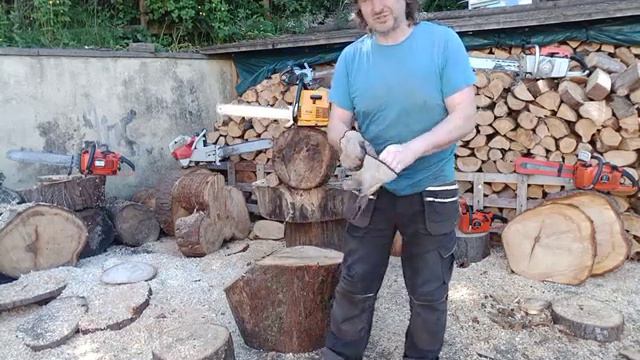 Partner R16 Vintage Professional Swedish 55cc Chainsaw. My 1 owner saw cutting. Simply Perfect 👹 смотреть онлайн