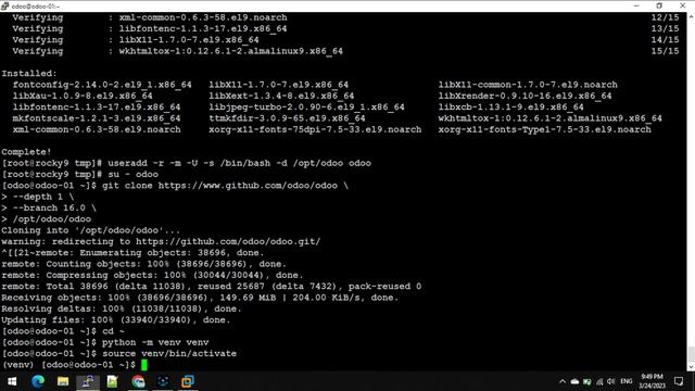 How to install Odoo 16 on CentOS/Rocky Linux 9 смотреть онлайн