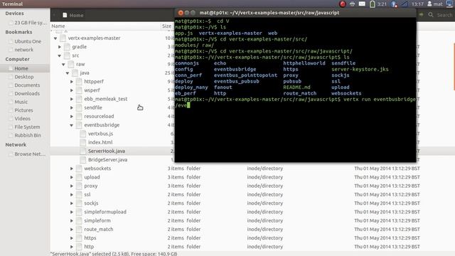 Vert.X Event Bus Bridge Example смотреть онлайн