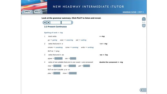 New Headway Unit 2 Grammar Skill Present Simple | Present Continuous смотреть онлайн