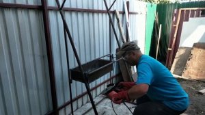 Мангал с крышей сделай сам.Три дня работы и мангал готов.Для начинающих  и сварщиков.