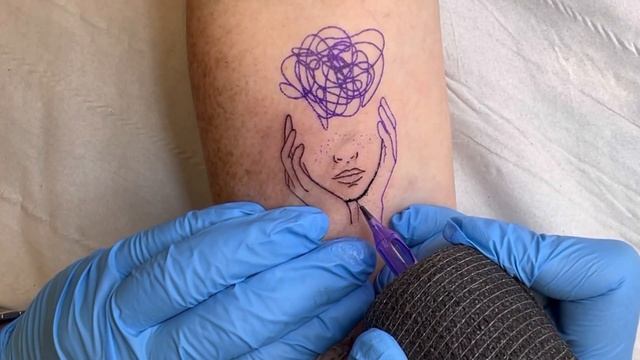Minimal Tattoo | Time Lapse смотреть онлайн