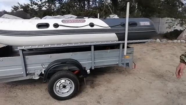 Лодочный лафет из легкового прицепа, или лафет и прицеп два в одном. смотреть онлайн