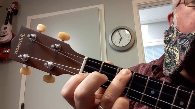 C, F & G7 on Baritone ukulele смотреть онлайн