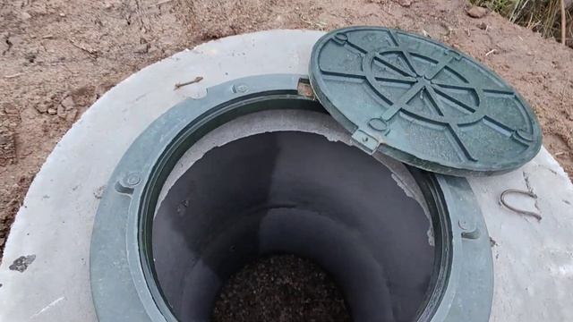 Септик из бетонных колец и дренаж вокруг дома 55 метров, Ярославская область, деревня Кормилицино смотреть онлайн