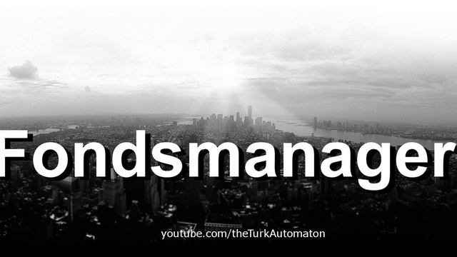 How to pronounce Fondsmanager in German - Perfectly смотреть онлайн
