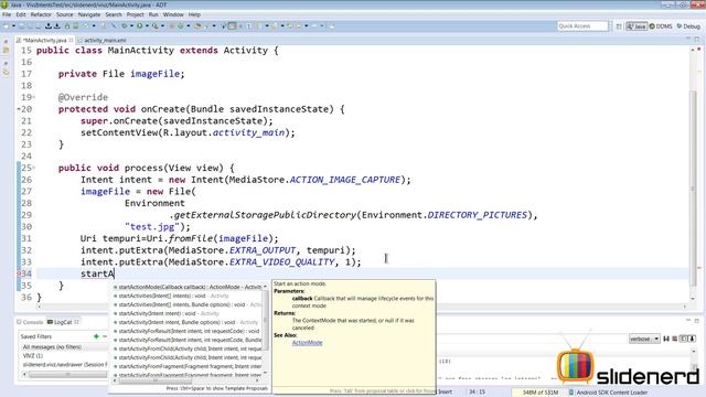 109 Android Intent Take Picture | смотреть онлайн