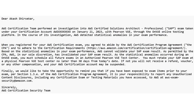 AWS Invalidated my exam | AWS Exam results | When AWS exam results are out? смотреть онлайн