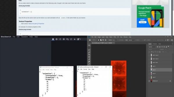 Minecraft animated & emisive textures (It moves and glows in the dark!)- Blockbench for Noobs -Ep 6