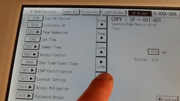 RESET Error Code SC Ricoh
