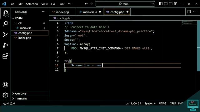 How to create a register form in PHP |MY SQL | HTML | CSS [login & register system - part 1] смотреть онлайн