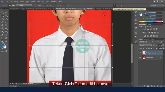 Cara Mengganti Baju Biasa dengan Formal di Photoshop смотреть онлайн
