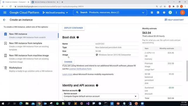 Cloud Computing - Setup a Windows Server 2012R2 VM (Virtual Machine) on Google Cloud смотреть онлайн
