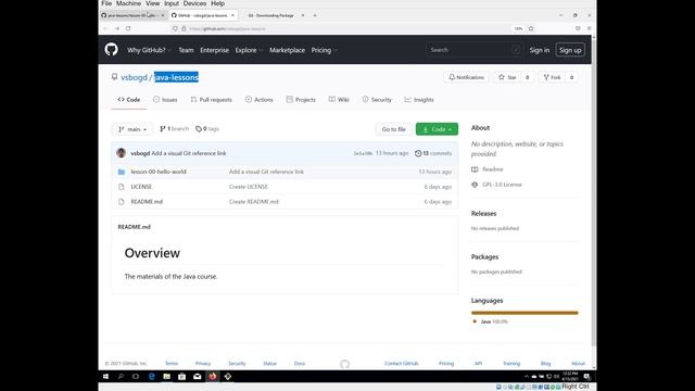 Занятие 0.3: Установка окружения для разработки на Java под Windows смотреть онлайн