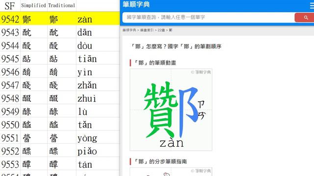 Chinese Characters Strokes 漢字筆順 SF System from 9521-9560 смотреть онлайн