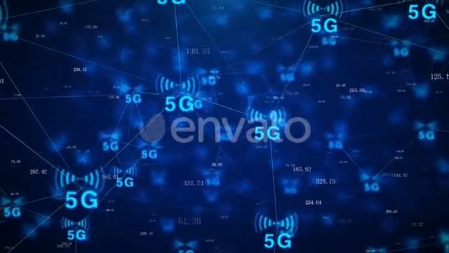 5g Signal Transmission Internet Of Things Network Node Connection смотреть онлайн