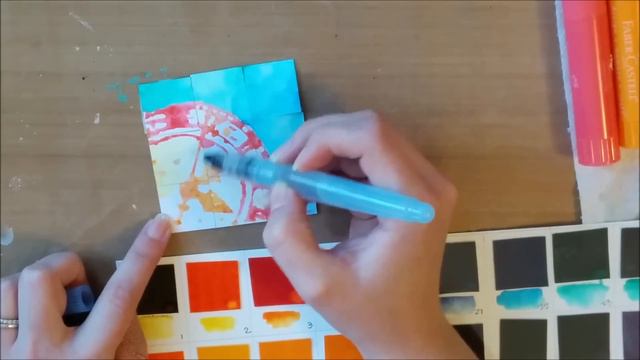 Mosaic Watercolor Clock Canvas - How To смотреть онлайн