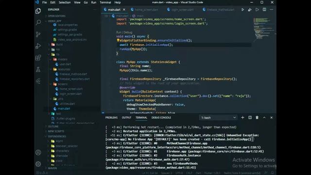 No Firebase App '[DEFAULT]' has been created - call Firebase.initializeApp() смотреть онлайн