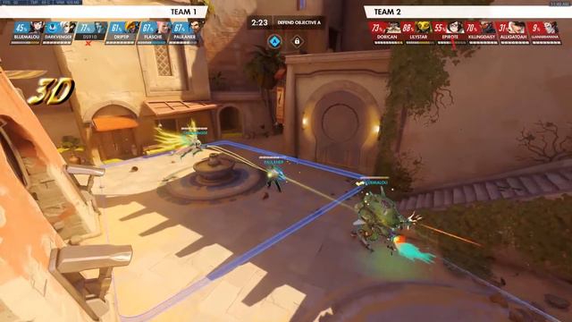 Overwatch:3D video 3 Minutes Victory by ATTACK as D VA + Victory Defend Diamond Border смотреть онлайн