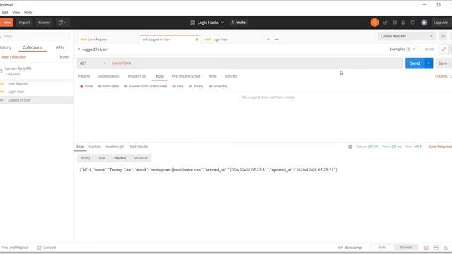 4. Lumen JWT Rest API: JWT Access Token смотреть онлайн