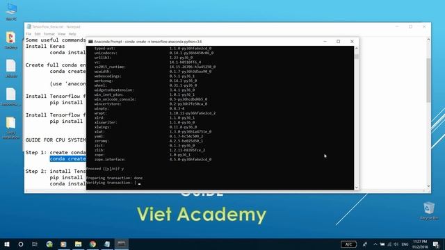 Tensorflow, Keras with Anaconda Installation Guide - CPU System смотреть онлайн