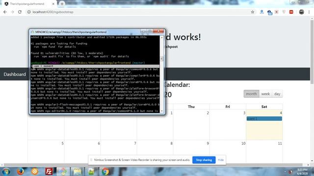 Angular 9 Full Calendar with Beautiful Events Colors смотреть онлайн