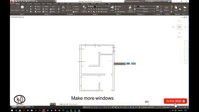20'x15' floor plan in Autocad/300 sqft house plan design . смотреть онлайн