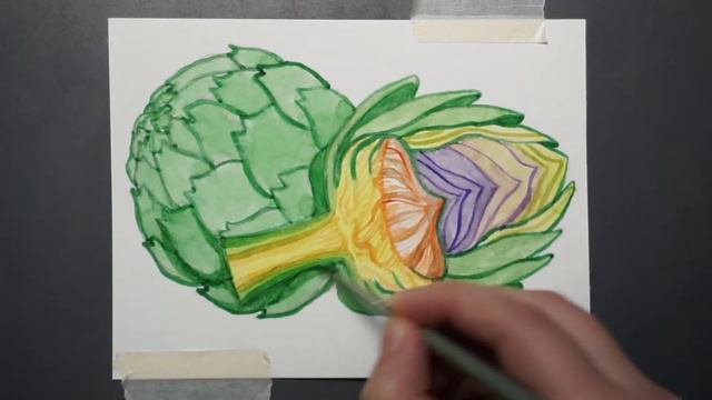 ? Let's Draw: ARTICHOKE (Speed Painting) ▼ voidea смотреть онлайн