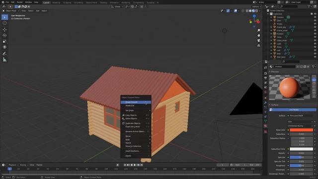 Строим баню. Как сделать красивые фотки бани))). Рендеринг в Блендер смотреть онлайн