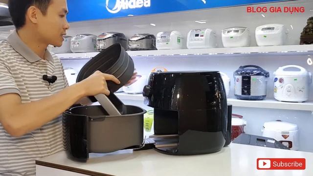 Đánh giá Nồi Chiên Không Dầu Size XXL Philips HD9630 | Dung tích 5.5 Lít chứa 1.4 kg thức ăn смотреть онлайн