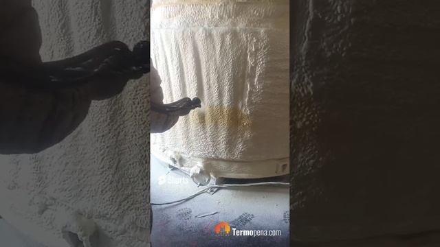 Пример утепления ёмкости пенополиуретаном. смотреть онлайн