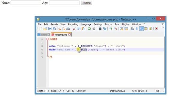 PHP $_REQUEST Variable смотреть онлайн