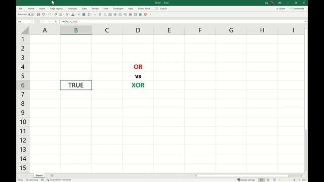 Difference between OR and XOR Functions in Excel? смотреть онлайн