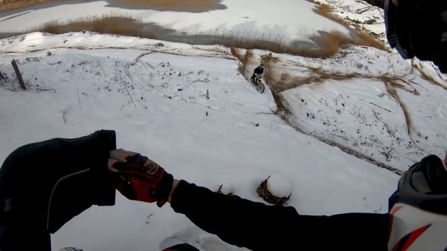 Finally snow #Te250 #husaberg #winterenduro смотреть онлайн