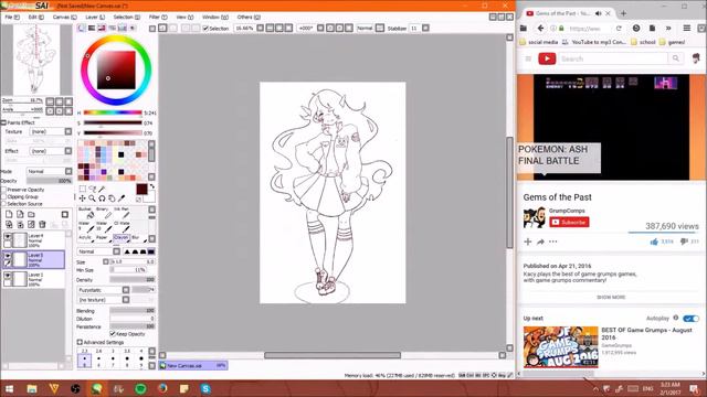 // D.va Overwatch Speedpaint // смотреть онлайн