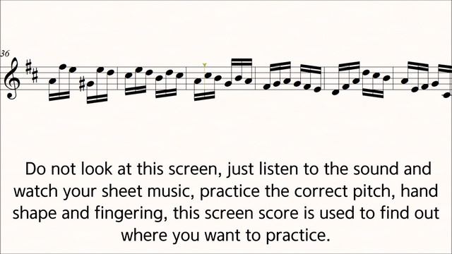 Dont Violin Etudes Op.37 No.6 ♪=40 Play Along Piano Slow Practice