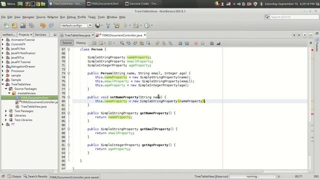 JavaFX TreeTableView Tutorial #3 : Editing Cells смотреть онлайн