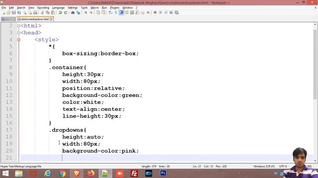 Hover Dropdown using HTML & CSS || Very Easy смотреть онлайн