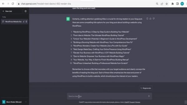 How To Use Chat GPT To Write A Blog Post | Title Ideas