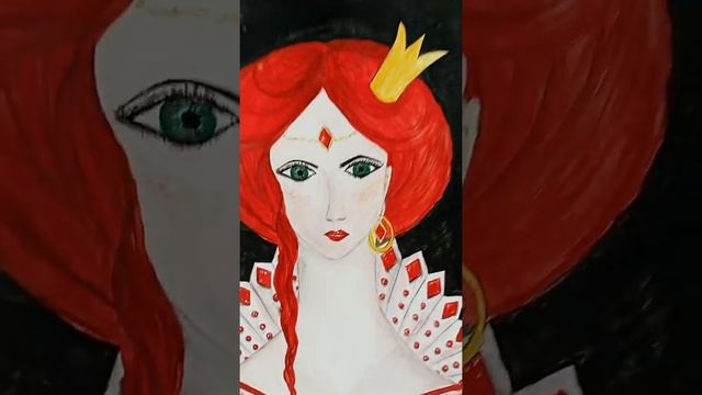 Бубновая дама. Акварель. смотреть онлайн