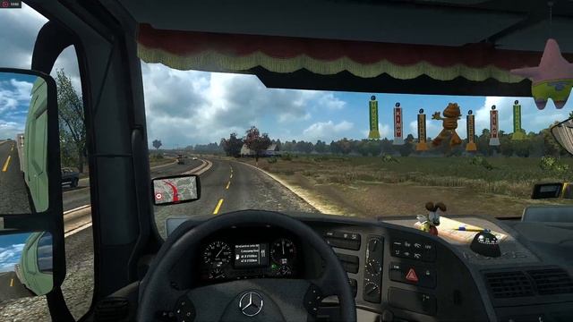 Mercedes MP3 Actros - Euro Truck Simulator 2 v1.28 - Promods 2.20 Bacau(RO)-Bucuresti(RO) смотреть онлайн